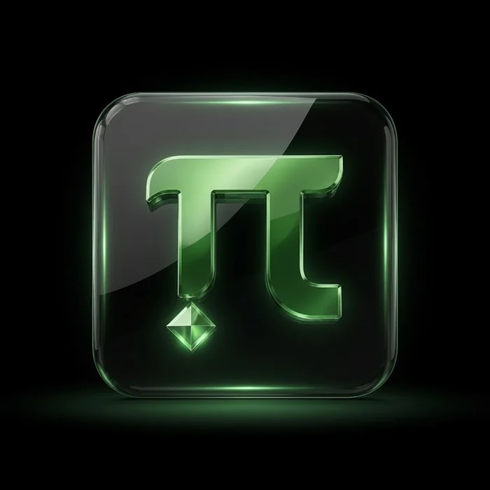 Minimal app icon design on a rounded tile