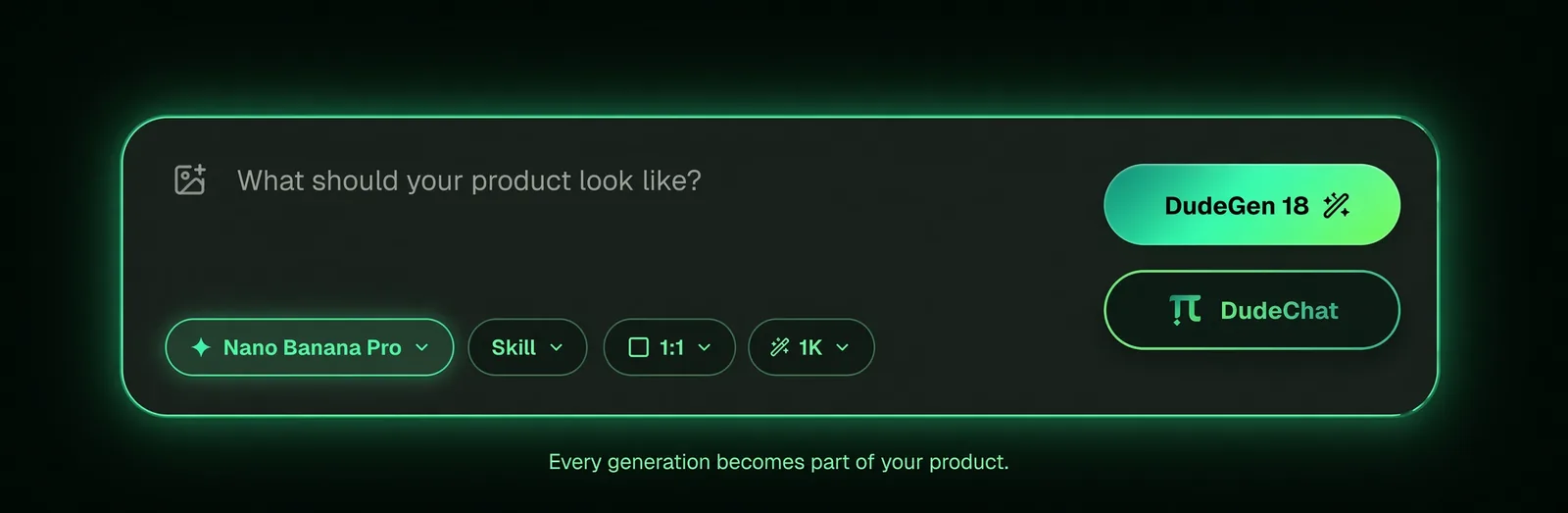 Dark-themed chat composer UX/UI design with stacked action buttons
